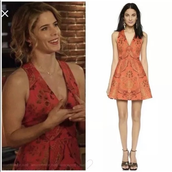 Alice + Olivia Dresses & Skirts - STUNNING ALICE+OLIVIA FIT&FLARE JACQUARD DRESS ASO FELICITY SMOAK